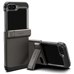 Spigen Tough Armor Pro Back Cover Case Compatible with Samsung Galaxy Z Flip 6 (TPU + Poly Carbonate | Gunmetal)