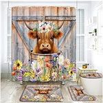 4 Piece Farmhouse Highland Cow Show