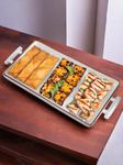 The Better Home Terra Series Ceramic Serving Tray | Snack Tray Microwave Safe | Tray for Serving | Serving Platter | Small Serving Tray | Dinnerware | Serving Platters for Snacks | Diwali Gift Set