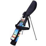 Rainbow Colorful Stripes Golf Carry Bags Lightweight with Stand (with Stand)