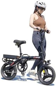 Spacewalk Folding Electric Bike for Adults,Lightweight & Compact Ebike - 500W Motor,13.7 MPH,14inch Tires. Pure Electric 17.4miles,Pedal - Assist Range 29.8miles, Ideal for Urban Riding