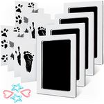 MengNi Baby Footprint and Handprint Ink Pad Kits Pet Paw Print Ink Kits 4 Packs Large Size