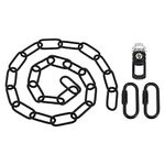 YOKIVE 1 Set Pendant Light Fixture Chain, 4mm Thick Chandelier Hanging Link with Connector Hooks Ring, Great for Ceiling Lights, Lamps (Black, 36-Inch)