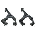 1 Pair 47-57mm Aluminum C Caliper Brake, Road Bike Brake Calipers for Fixed Gear Bikes Road Bikes Bike Accessories-Black