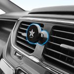 Blackstar Spiro Mag - Magnetic Mobile Phone Holder for Car Dashboard/Bike with 540° Angle Rotation - Phone Mount Stand with Strong & Safe Magnets - Compatible with All Mobiles (MAGSAFE Incompatible)