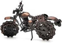 Tipmant Antique Vintage Motorcycle Model Retro Iron Metal Bicycle Vehicle Office Home Décor Room Desk Decoration Ornaments Handmade Handcrafts Collections