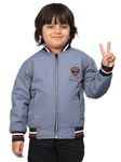 Sky Heights Boy's Parka Coat (JK DIVSN_Grey_3-4 Years)