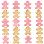 Gingerbread Man Cookie Cutter Set-10 Pieces Mini Christmas Cookie Cutter Stamp Plastic Biscuit Pastry Cutters for Xmas Baking.