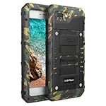 Mitywah Shockproof Case for iPhone 7 Plus / 8 Plus Waterproof Full Body Protective Cover Built-in Screen Protection, Heavy Duty Armor Military Grade Rugged Hard Aluminum Metal Case,Camouflage