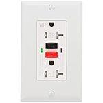 ANKO GFCI Outlet 20 Amp, UL Listed, Tamper-Resistant, Weather Resistant Receptacle Indoor or Outdoor Use, LED Indicator with Decor Wall Plates and Screws