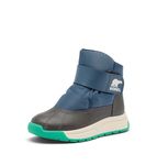 Sorel Youth Unisex Toddler Whitney III Strap Mid Waterproof Winter Boot, Uniform Blue/Jet, 4