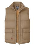 MAGCOMSEN Men's Outerwear Vests Winter Stand Collar Padded Vest Warm Fleece Lined Vests Outdoor Vest Fur Vest