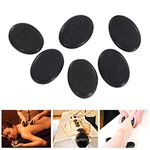 6Pcs Hot Massage Stones Heated Warmer Rocks for Spa 8x6 cm