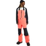 Burton Men's Reserve 2L Bib Pants, Tetra Orange/True Black, Large