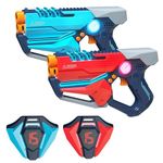 Laser Tag Set of 2, Lazer Tag Game with LED Score Display Vests for Kids,Teens & Adults, Birthday Gift Toys for Kids Ages 8 9 10 11 12+Year Old Boy & Girls