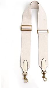 jiesinlov Purse Strap for Handbag Adjustable Replacement Crossbody Bag Wide Canvas Shoulder Strap (off white)