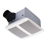 Broan Sensonic Bathroom Exhaust Fan with Bluetooth Speaker, ENERGY STAR Certified, 1.0 Sones, 110 CFM, White