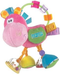 Playgro Cavallo Clip Clop Multiattività con Sonaglio, Giocattolo da Apprendimento, A Partire da 3 Mesi, Senza Bisfenolo A (BPS), Rosa/Multicolore, 40143