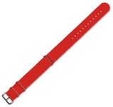 22mm Military MoD Ballistic Nylon G10 Watch Band - Red