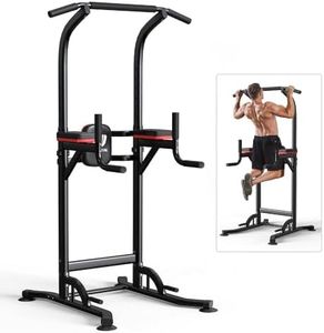 Wesfital Pull Up Bar Dip Bar Dip Station,Power Tower Dip Stand Multi-Function Workout Station Fitness Exercise Equipment for Men Women Home Gym