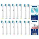 WuYan Replacement Toothbrush Heads for Oral B Electric Toothbrush Heads, Deep Precision and Cleaning Refills for Braun Toothbrush 16pcs with Package