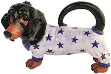 Blue Sky Ceramics Willie Dachshund Teapot, Multi, 20421, 10"