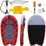 SAYOK 73inx41inx5.9in Inflatable Rescue Inflatable Body Board Floating Mat