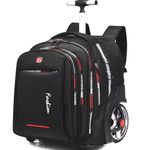 PISKGODSF Travel Backpack with Wheels, 22 Inch Rolling Backpackfor Men and Women, Large Capacity Wheeled Backpack, Roller Backpack with 15.6 Inch Laptop Waterproof Compartment, Large Wheels Backpack,