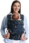 Momcozy Baby Carrier Newborn to Toddler - Ergonomic, Cozy and Lightweight Infant Carrier for 7-44lbs, Effortless to Put On, Ideal for Hands-Free Parenting, Enhanced Lumbar Support, Starry Sky