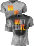 Actizio Sweat Activated Funny Motivational Workout Shirt, Do It - Don't Quit (Small) Athletic Heather