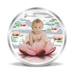 ACPL Precious Moments BIS Hallmarked Silver Coin New-Born Baby Gift 10 gm 999 Purity