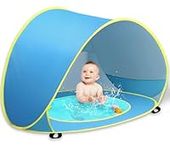 Baby Beach Tent, Baby Pool Tent, Pop Up Beach Tent Sun Shade for Beach, Portable Baby Travel Tent with Mini Pool, Indoor Outdoor Baby Play Tent, UPF 50+ UV Protection Sun Shelters