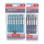 UNOMAX Ultron Presto Neo RT Ball Pen Pack of 20 (10 Blue & 10 Black) | Elevate Your Writing Experience with Jet-Like Smoothness | 0.7mm Tip Size for Superior Precision | Ideal for Office, School