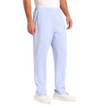 SaintX Men's Stretchable Pull-Up Casual Pants | Slant Pocket Chinos | Stylish Elastic Knitted Trousers (Slim Fit) Office or Party Joggers | Expandable Waistband (SAINTR06_Sky Blue_S)