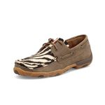 Twisted X Western Boot Cowboy Women Boat Shoe Driving Moc, Hair On Hide, Bomber