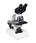 Radical 2000x Pathology Vet Compound Doc Lab LED Battery Microscope Variable Light Abbe Condenser 3D Stage