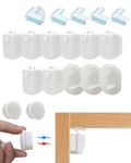 17 PCS Magnetic Child Safety Cupboard Locks for Children, Easy to Install and No Drilling Baby Proofing Lock with 3M Adhesive, Invisible Child Safety Locks for Kitchens, Cabinets and Drawers