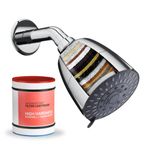 WeFilter Advanced Shower Filter | Hard Water Softener for Tap and Shower | Shower Filter for Bathroom | Hard Water Filter for Shower | for Borewell/Tanker Water