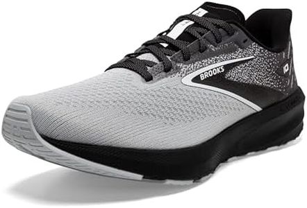Brooks Men s Launch 10 Neutral Running Shoe, Black/Blackened Pearl/White, 8.5 Wide