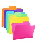 Mr. Pen- Poly File Folders, 1/3 Cut Tab, 6 Pack, Assorted Colors, Letter Size, Colored File Folders, Letter File Folders, Color Folders, Office File Folders, Office Supplies File Folders