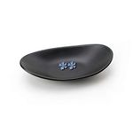 Binoster Black ring jewellery tray organiser tray, dresser decor key flat jewellery bowl decorative oval dish