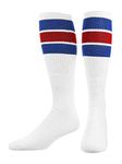 Retro Tube Socks with Stripes for Men & Women - 3 Stripe