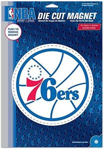 Philadelphia 76ers Official NBA 6 inch x 9 inch Car Magnet by Wincraft