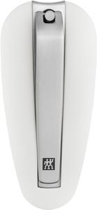 ZWILLING Nail Clippers (With Nail Catcher Box, Strong Leverage, Slightly Curved Precise Cut), Premium, White, 85mm