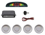 A2D Car Reverse Parking Sensor White with LED Display for Mahindra XUV 5OO Type 2