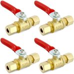QWORK Lead-Free Brass Compression V