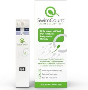 Male Fertility Test kit for Men (Sperm Test): Number 1 Progressive Motility Test Swimcount Accurate Home Testing Kit for Assessing Male Fertility - Sperm Level Low and Normal Quality Test