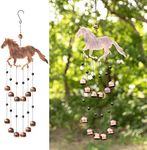 Dawhud Direct 24" H Galloping Horse Wind Chimes for Outside Unique Horse Galloping Windchimes Outdoor Decorations Garden Decoration, Gift for Women, Mom, Grandma, Unisex