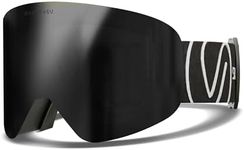 ShadyVEU Snowboard Ski Anti Fog TPU Adjustable 100% UV400 Magnetic Interchangeable Lens Snow Goggles (Black Breeze)