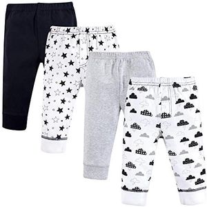 Hudson Baby Baby Girls' Cotton Pants and Leggings, Moon and Back, 0-3 Months